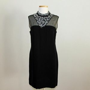 Vintage 1960s little black cocktail dress l/xl